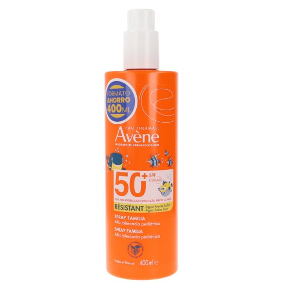 AVENE SOLAR SPRAY FAMILIAR PEDIATRICO SPF 50+ FORMATO AHORRO 400ML
