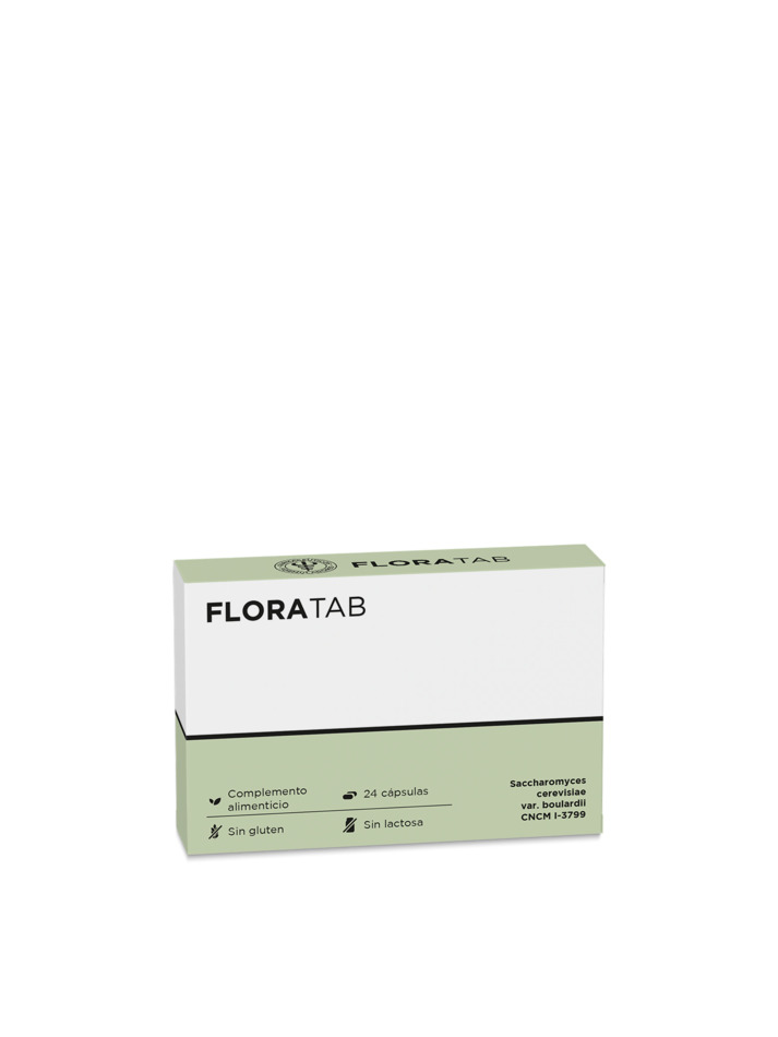 FLORA TAB FARMACIA LATASA 24 CAPSULAS COMBATE DIARREA EQUILIBRA FLORA INTESTINAL